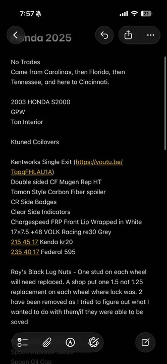 2003 Honda AP1 S2000 - Image 18 of 19