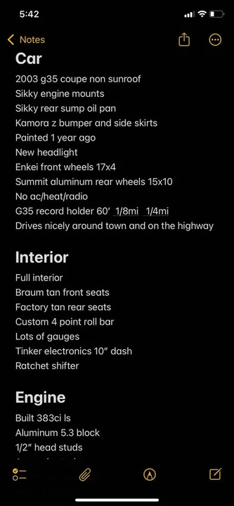 2003 Infiniti G35 3rd Gen - Image 14 of 17
