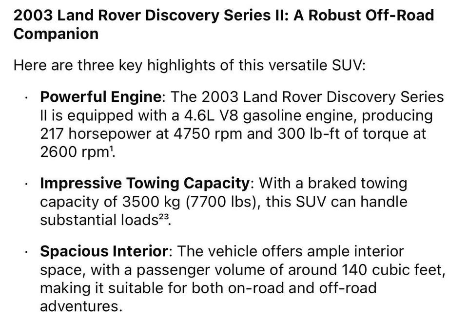 2003 Land Rover Discovery 2nd Gen - Image 8 of 8