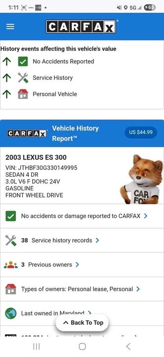 2003 Lexus ES 4th Gen - Image 12 of 12
