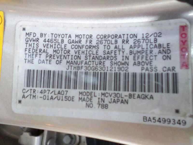 2003 Lexus ES 4th Gen - Image 15 of 17