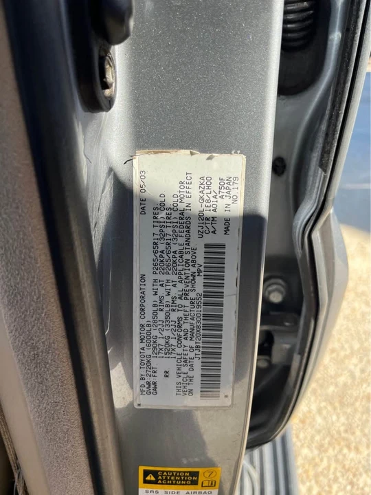 2003 Lexus GX 1st Gen - Image 13 of 13