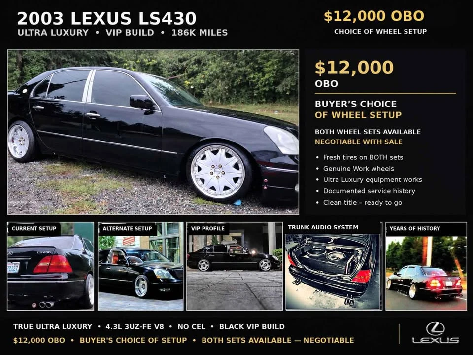 2003 Lexus LS 3rd Gen - Image 2 of 6
