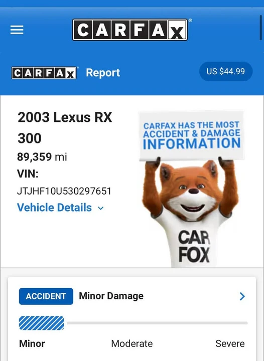 2003 Lexus RX 1st Gen - Image 16 of 17