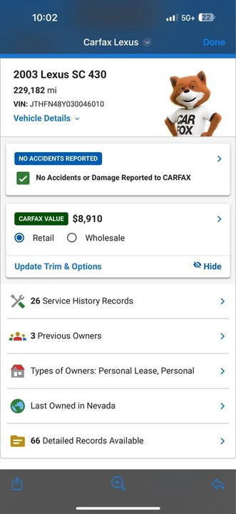 2003 Lexus SC430 - Image 20 of 20