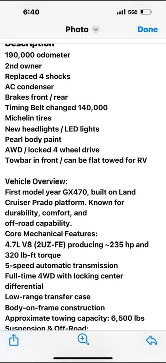 2003 Lexus GX 1st Gen - Image 12 of 12