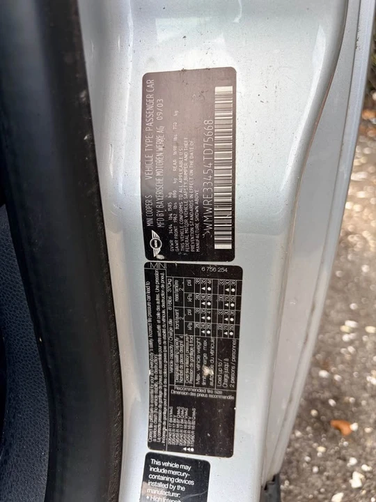 2003 Mini Mini Cooper S 1st Gen - Image 8 of 8