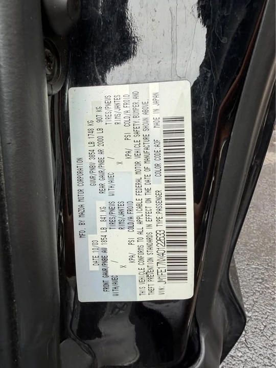 2003 Mazda RX-8 1st Gen - Image 11 of 11