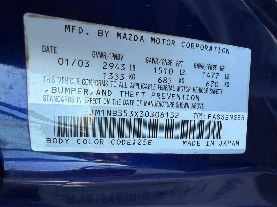 2003 Mazda NB MX-5 Miata - Image 18 of 18