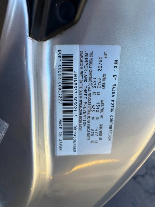 2003 Mazda NB MX-5 Miata - Image 17 of 17