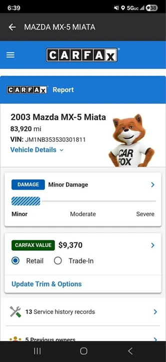 2003 Mazda NB MX-5 Miata - Image 7 of 8