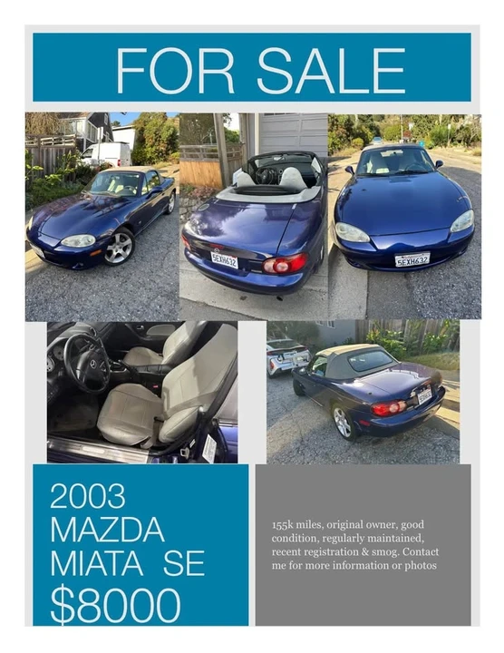 2003 Mazda NB MX-5 Miata - Image 2 of 9