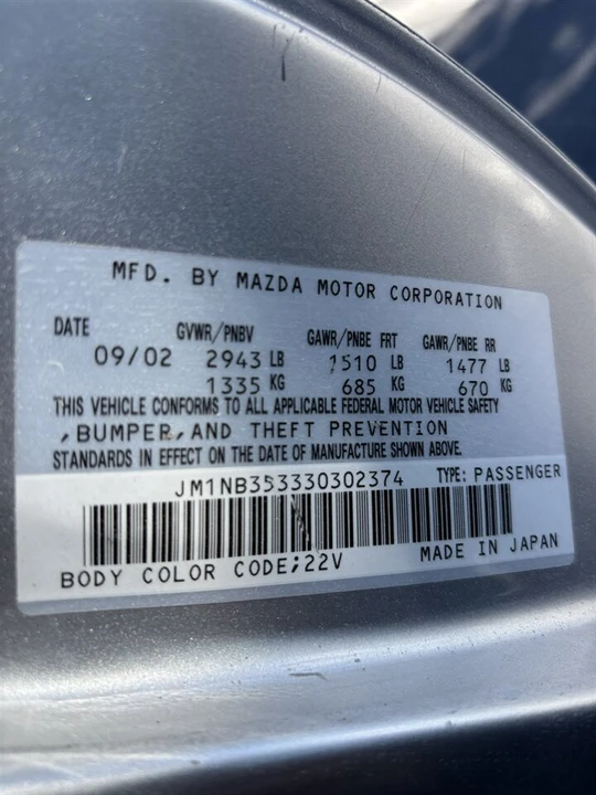 2003 Mazda NB MX-5 Miata - Image 17 of 17