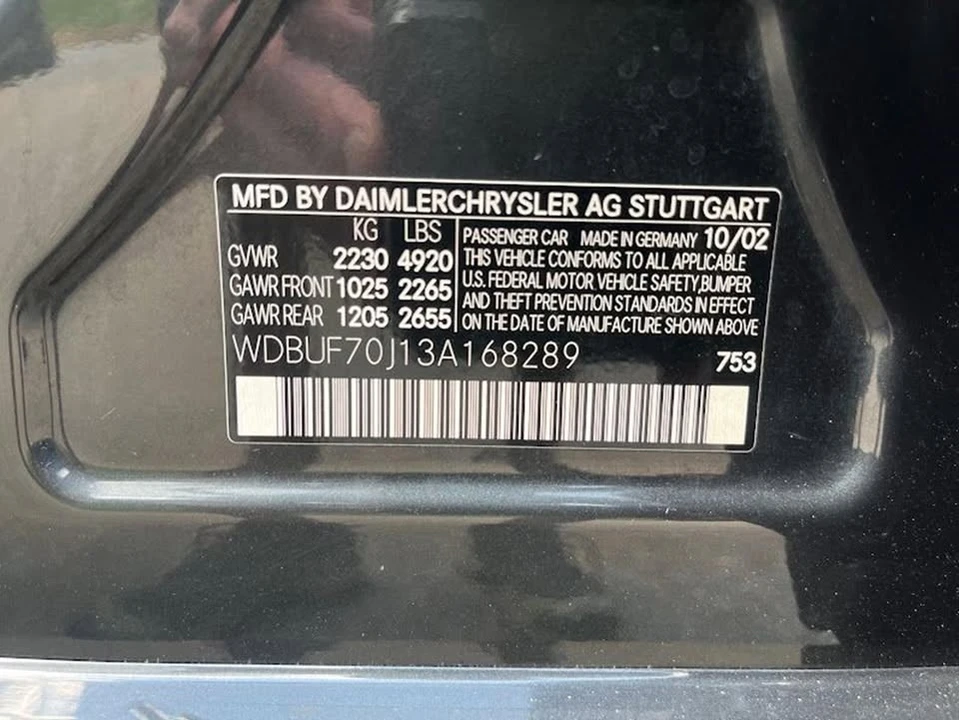 2003 Mercedes-Benz W211 E-Class - Image 5 of 20
