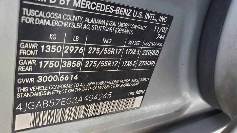 2003 Mercedes-Benz W163 M-Class - Image 19 of 20