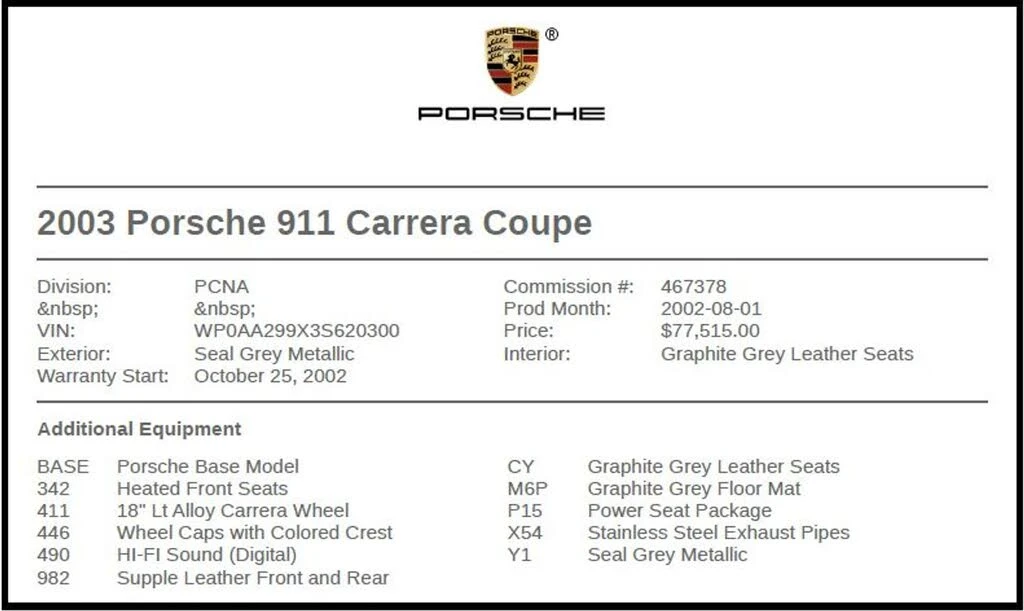 2003 Porsche 996 Carrera - Image 7 of 25