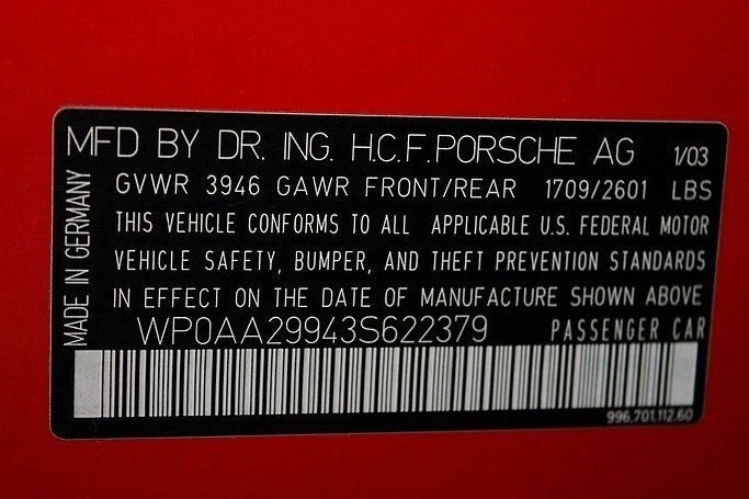 2003 Porsche 996 Carrera - Image 14 of 31