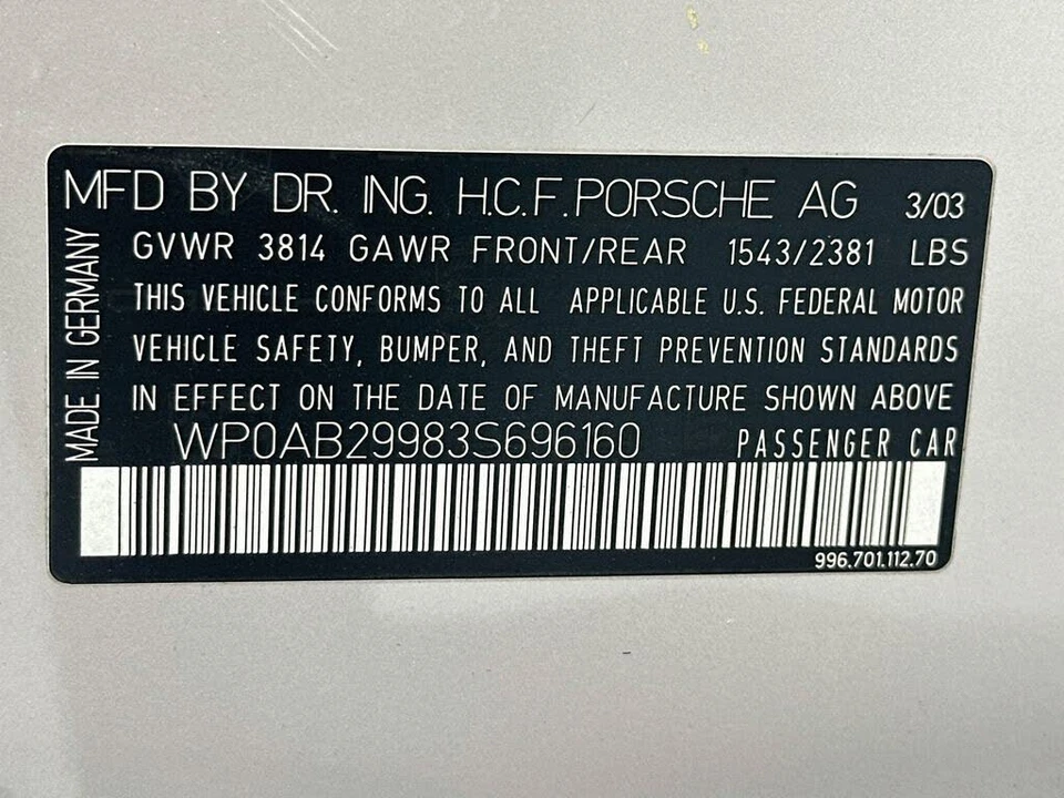 2003 Porsche 996 GT2 - Image 17 of 17