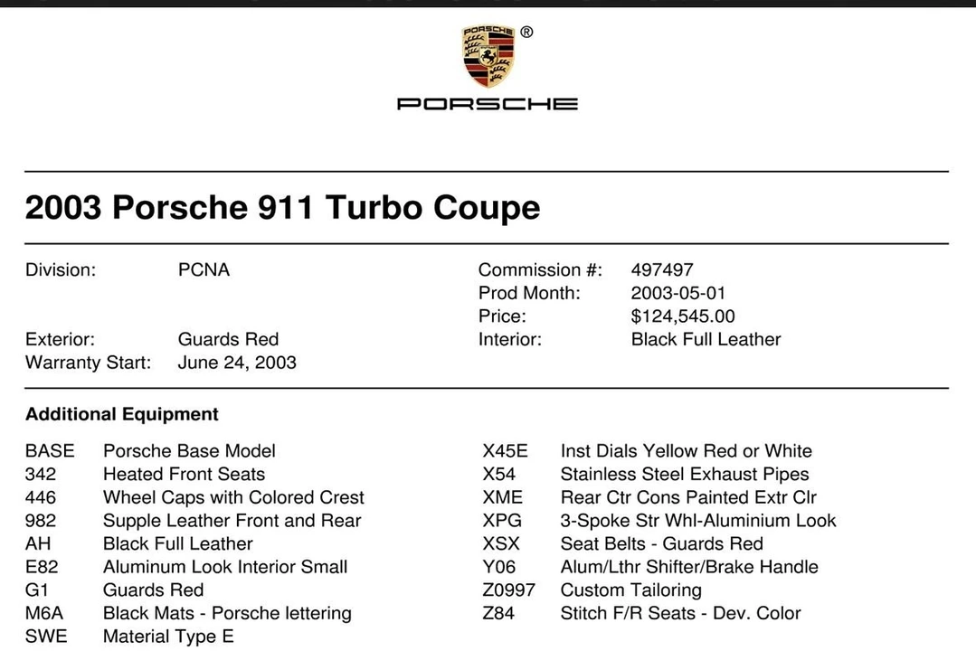 2003 Porsche 996 Turbo - Image 9 of 10