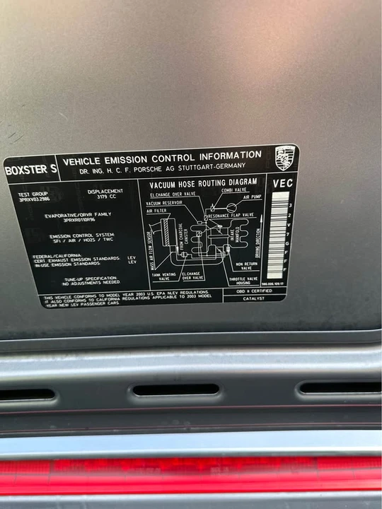 2003 Porsche 986 Boxster S - Image 12 of 13