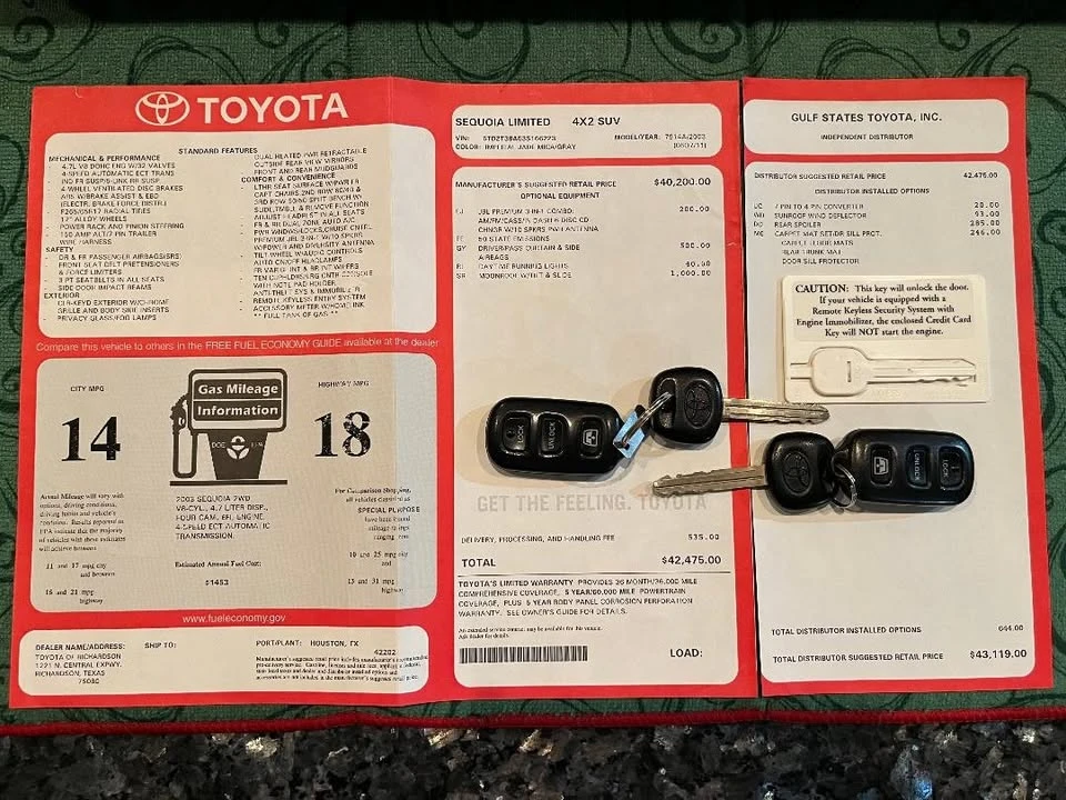 2003 Toyota Sequoia 1st Gen - Image 12 of 12