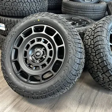 Land Rover 20" Satin Black Replica Rims & Falken Wildpeak A/T4W All-Weather Tire Package
