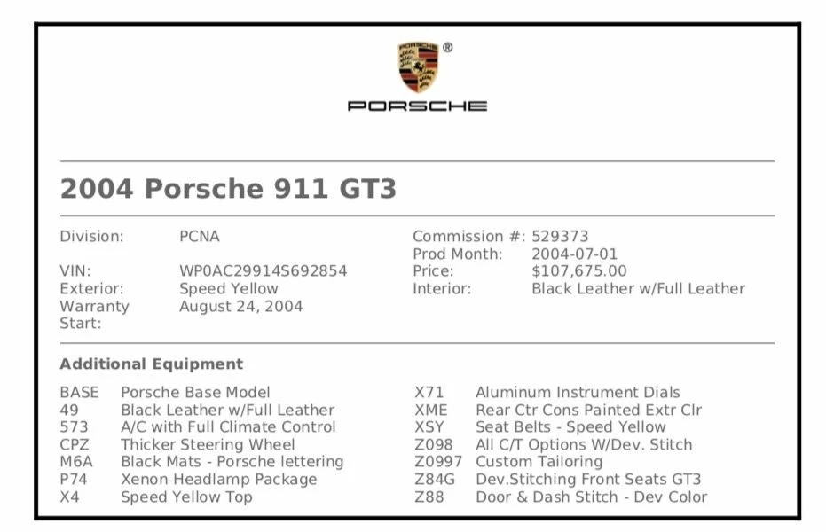 2004 Porsche 996 GT3 - Image 10 of 15