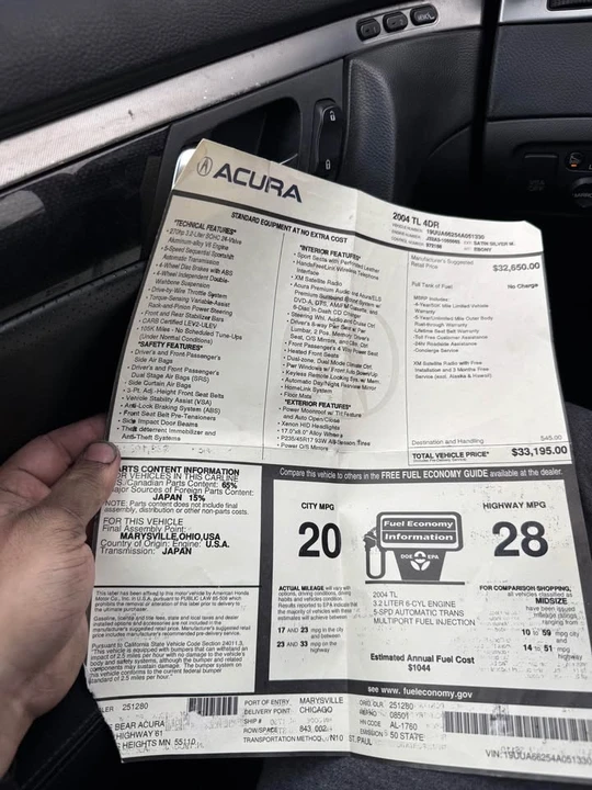 2004 Acura TL 3rd Gen - Image 16 of 16