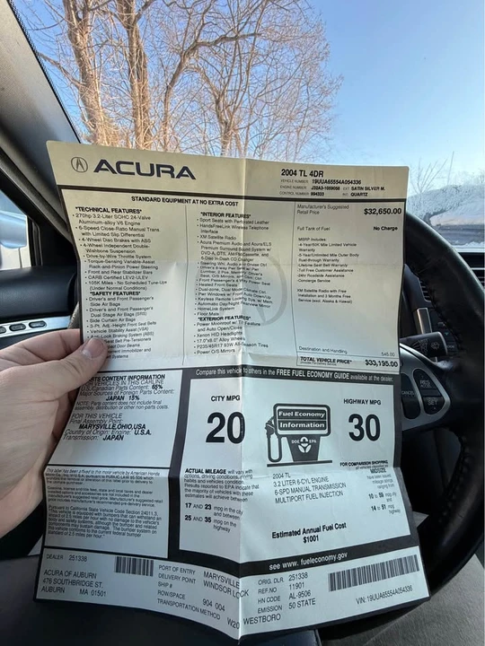 2004 Acura TL 3rd Gen - Image 3 of 9