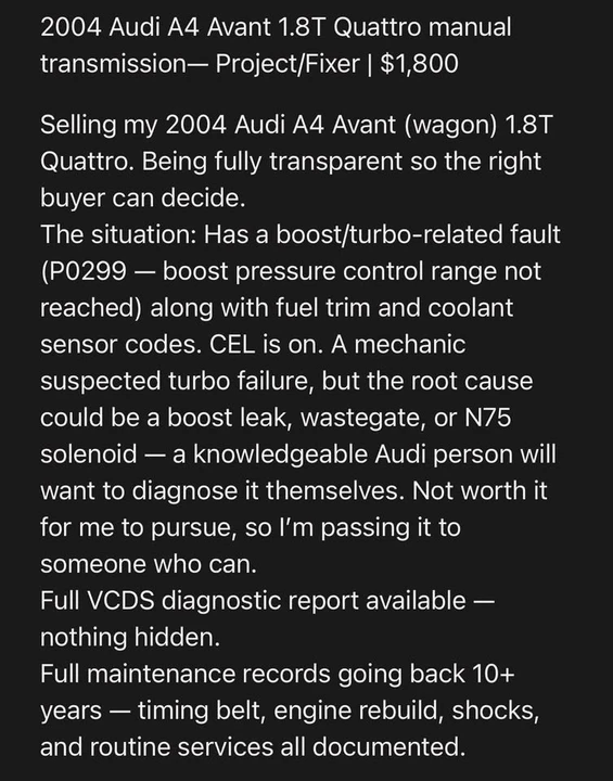 2004 Audi B6 A4 - Image 6 of 7