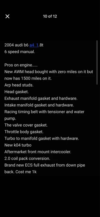 2004 Audi B6 A4 - Image 8 of 8