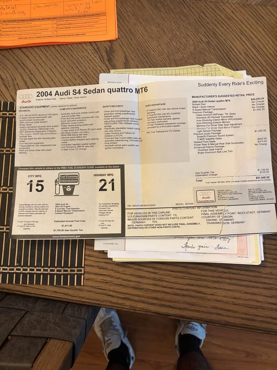 2004 Audi B6 S4 - Image 16 of 17
