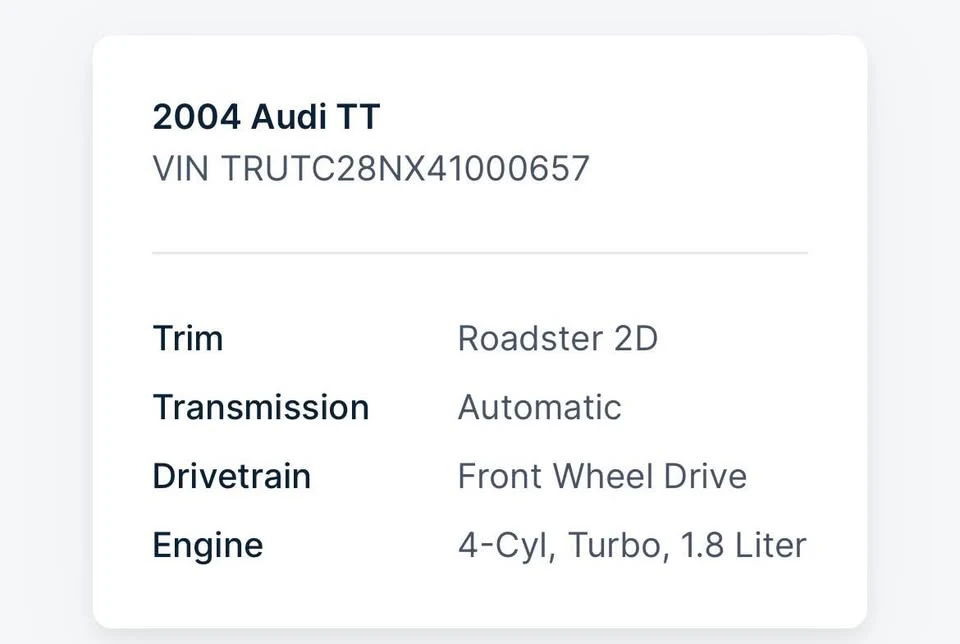 2004 Audi TT Mk1 - Image 8 of 8