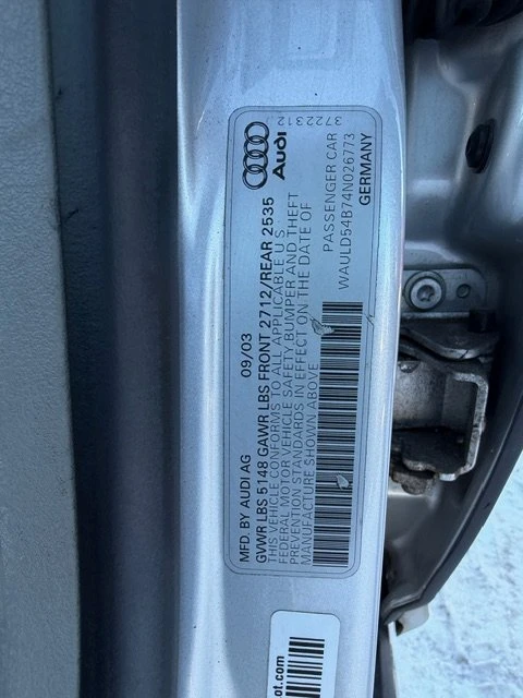 2004 Audi C5 A6 - Image 19 of 19