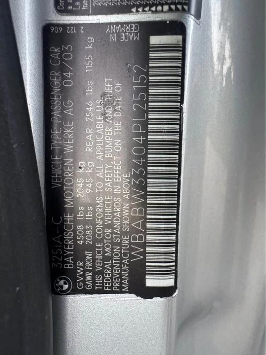 2004 BMW E46 3 Series - Image 9 of 20