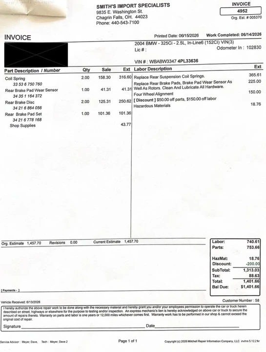 2004 BMW E46 3 Series - Image 20 of 20