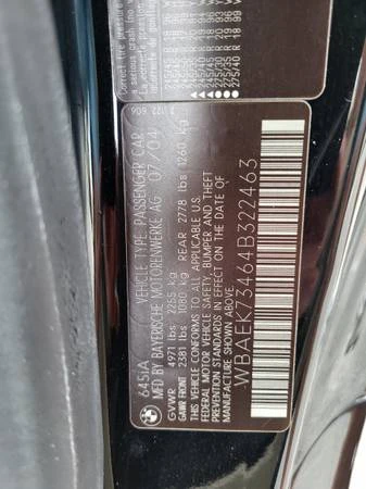 2004 BMW E63/E64 645Ci & 650i - Image 12 of 19