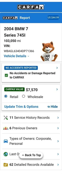 2004 BMW E65/E66 7 Series - Image 17 of 17