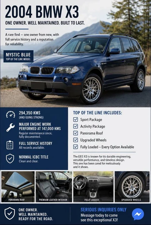 2004 BMW E83 X3 - Image 15 of 15