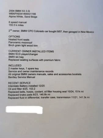 2004 BMW E83 X3 - Image 17 of 17