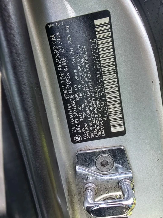 2004 BMW E85 Z4 Roadster - Image 11 of 14