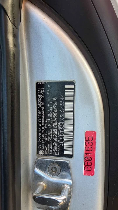 2004 BMW E85 Z4 Roadster - Image 7 of 11