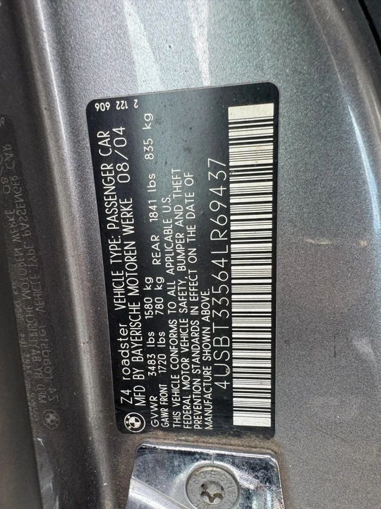 2004 BMW E85 Z4 Roadster - Image 15 of 31