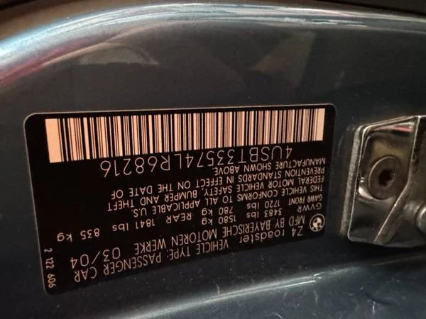 2004 BMW E85 Z4 Roadster - Image 3 of 12