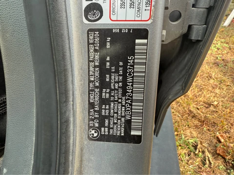 2004 BMW E83 X3 - Image 5 of 5