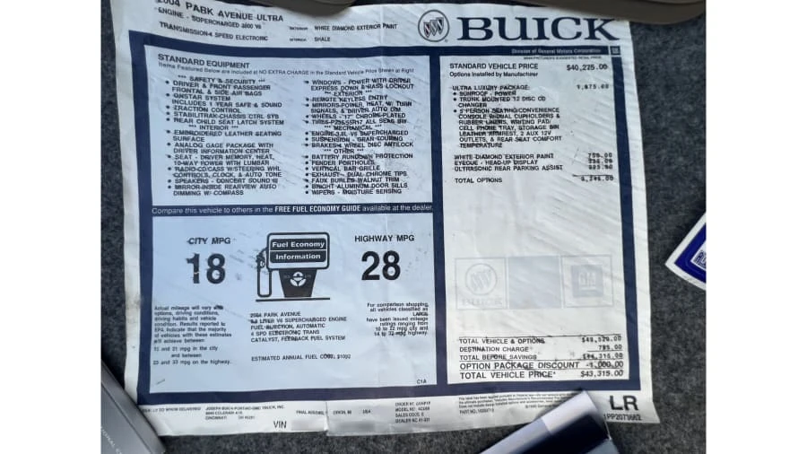 2004 Buick Park Avenue - Image 30 of 31