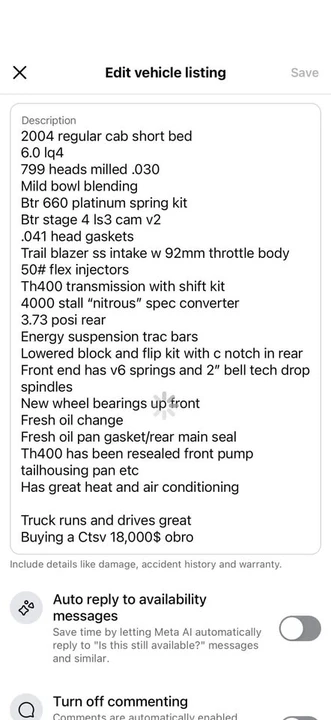 2004 Chevrolet Silverado 1st Gen - Image 12 of 18