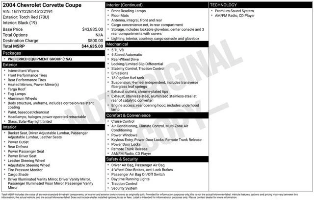 2004 Chevrolet Corvette C5 - Image 2 of 2