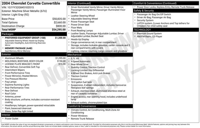 2004 Chevrolet Corvette C5 - Image 2 of 2