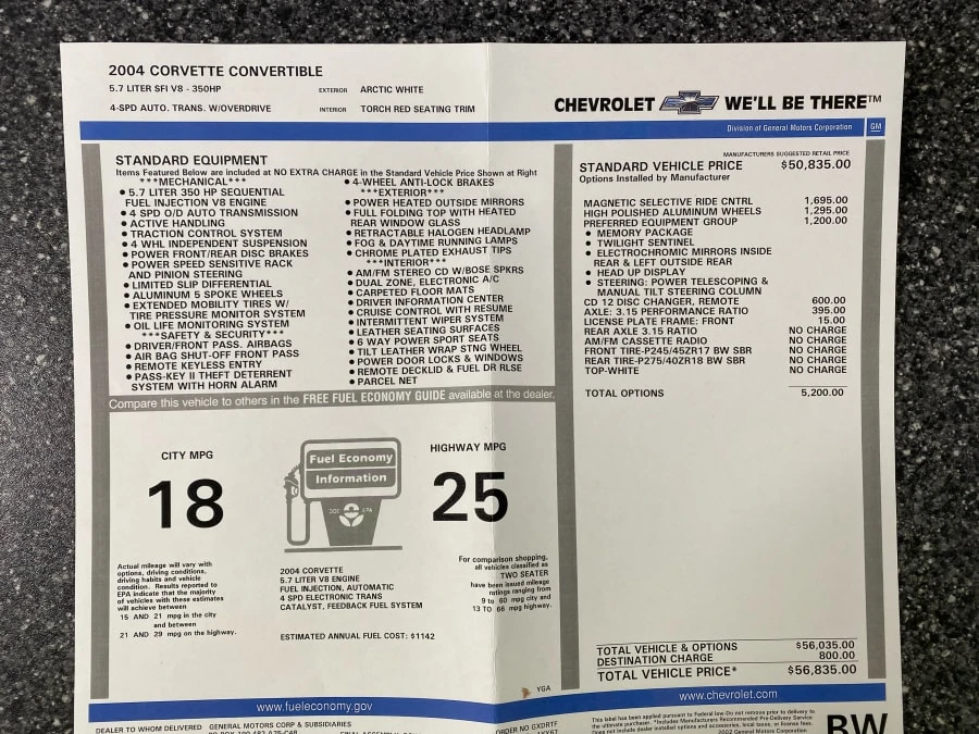 2004 Chevrolet Corvette C5 - Image 18 of 18